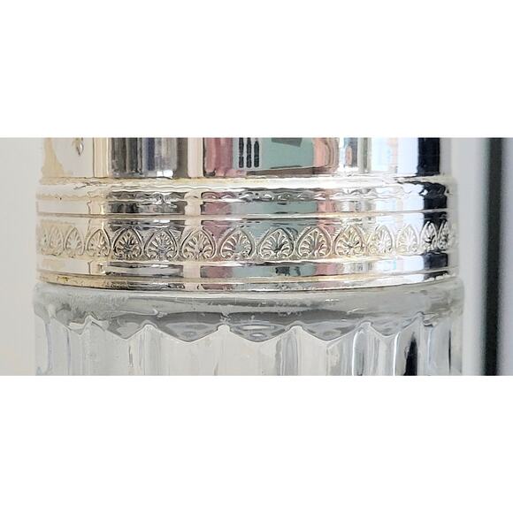 Claret Decanter Silver Top Retro MCM Italy Glass Pitcher Vintage - Picture 7 of 12